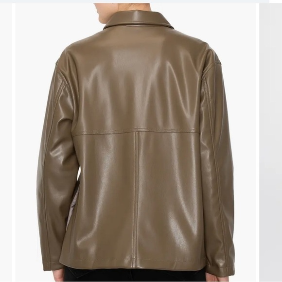 MELLODAY Faux Leather Shirt Jacket
OLIVE, Size Small NEW - Picture 3 of 3